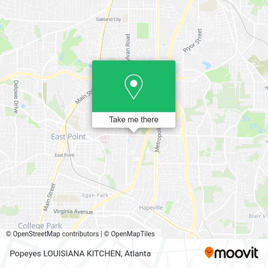 Popeyes LOUISIANA KITCHEN map