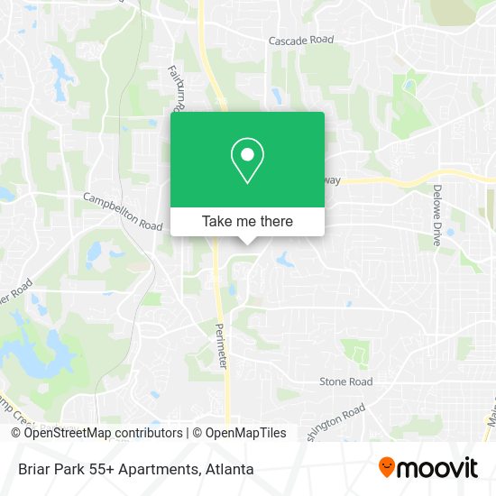 Mapa de Briar Park 55+ Apartments