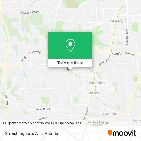 Mapa de Smashing Eats ATL