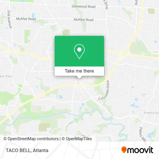 Mapa de TACO BELL