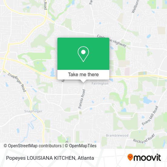 Mapa de Popeyes LOUISIANA KITCHEN