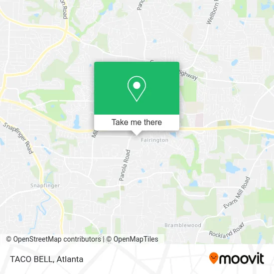 TACO BELL map