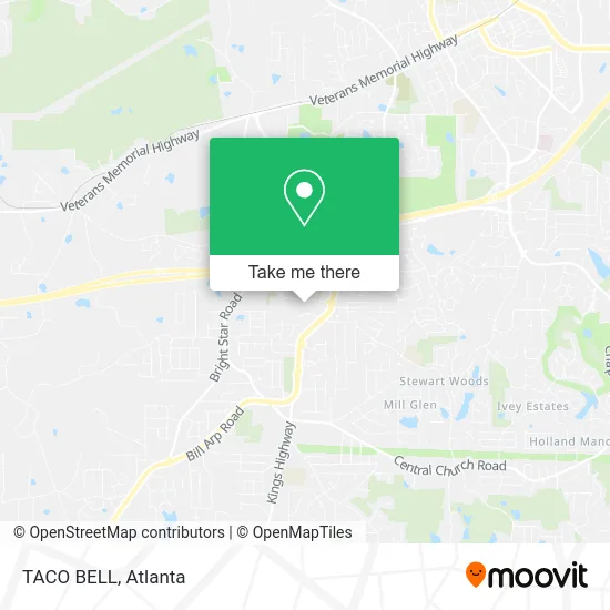 TACO BELL map