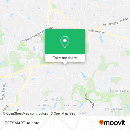 PETSMART map