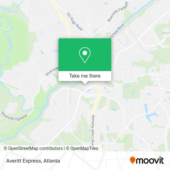 Mapa de Averitt Express