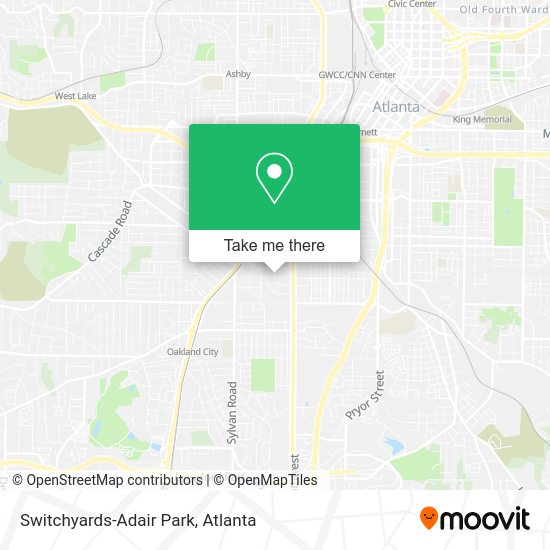 Mapa de Switchyards-Adair Park