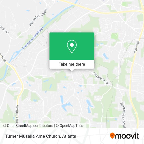 Turner Musalla Ame Church map