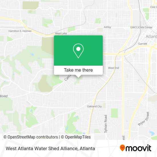 Mapa de West Atlanta Water Shed Alliance