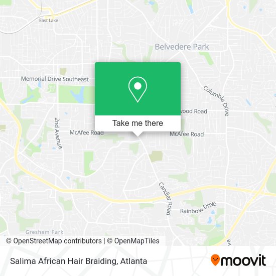 Mapa de Salima African Hair Braiding