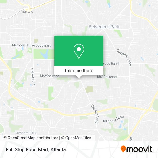 Full Stop Food Mart map