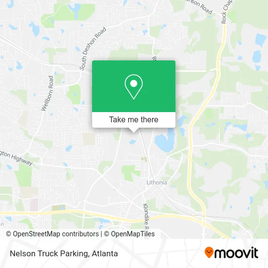 Nelson Truck Parking map