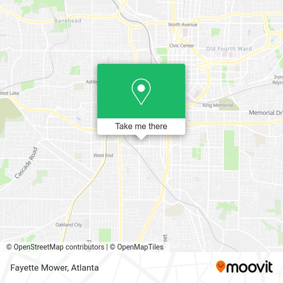 Mapa de Fayette Mower