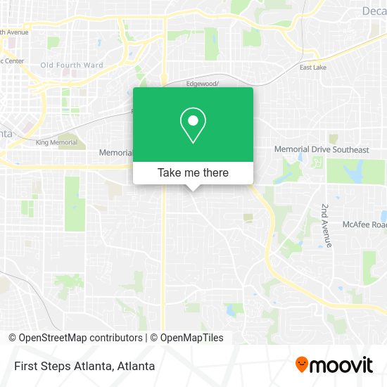 First Steps Atlanta map