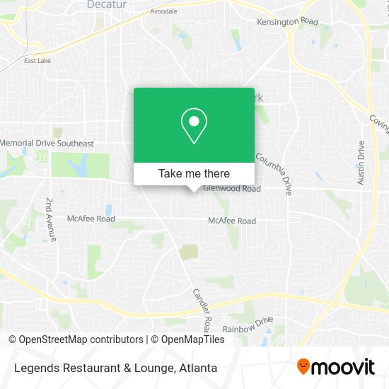 Legends Restaurant & Lounge map