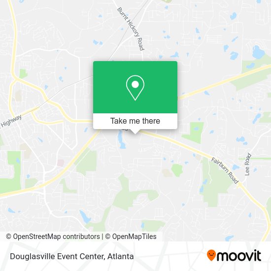 Douglasville Event Center map