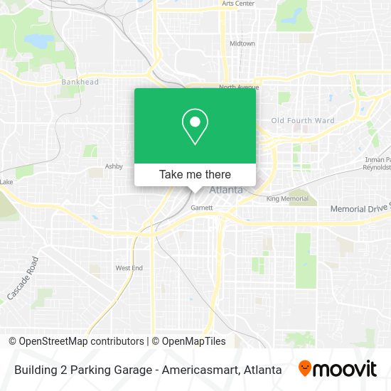 Building 2 Parking Garage - Americasmart map