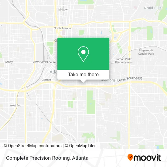 Mapa de Complete Precision Roofing