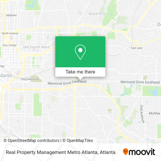 Real Property Management Metro Atlanta map