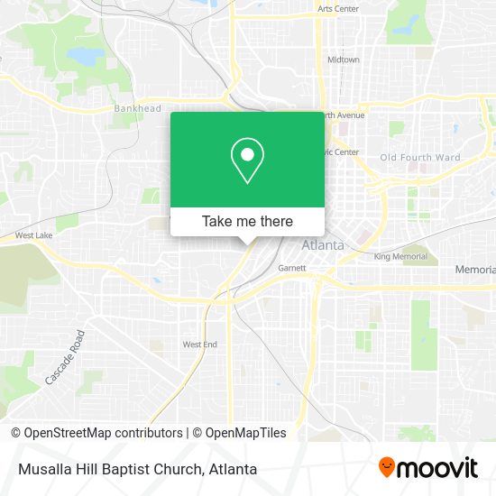 Musalla Hill Baptist Church map