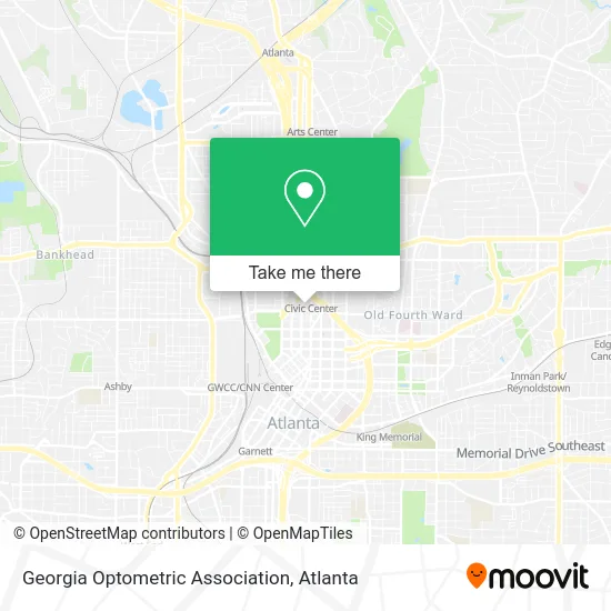 Georgia Optometric Association map