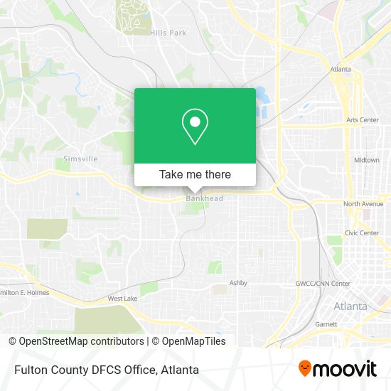 Mapa de Fulton County DFCS Office