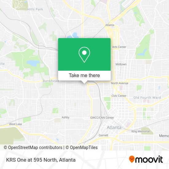 KRS One at 595 North map