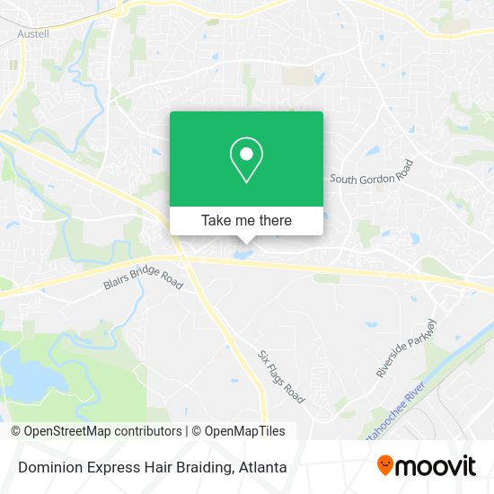 Mapa de Dominion Express Hair Braiding