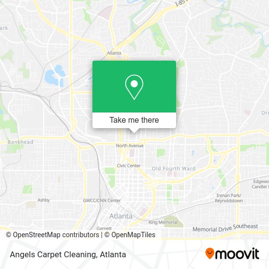 Angels Carpet Cleaning map