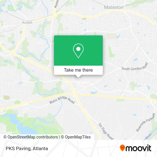 Mapa de PKS Paving