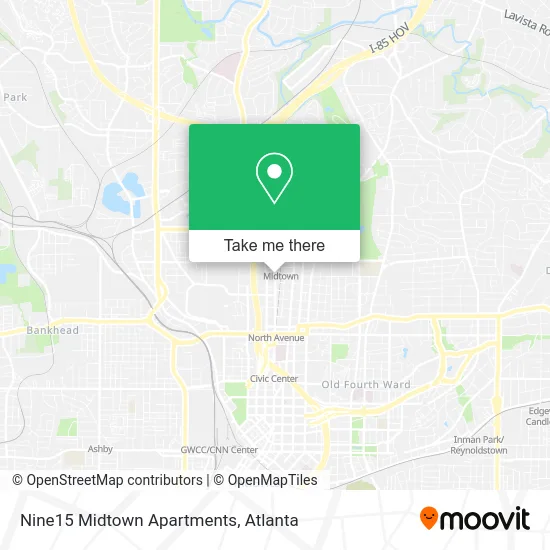Nine15 Midtown Apartments map