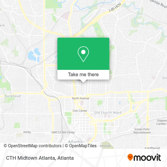 Mapa de CTH Midtown Atlanta