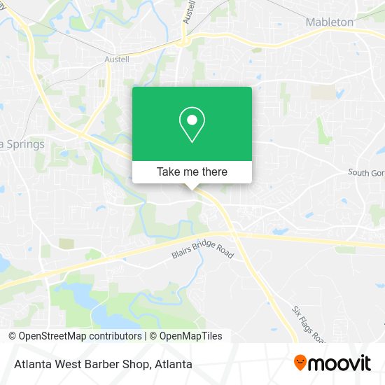 Mapa de Atlanta West Barber Shop