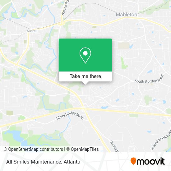 All Smiles Maintenance map