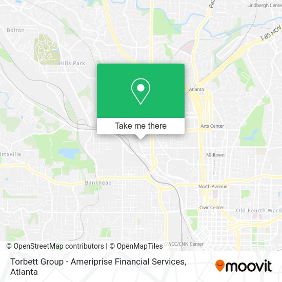 Mapa de Torbett Group - Ameriprise Financial Services