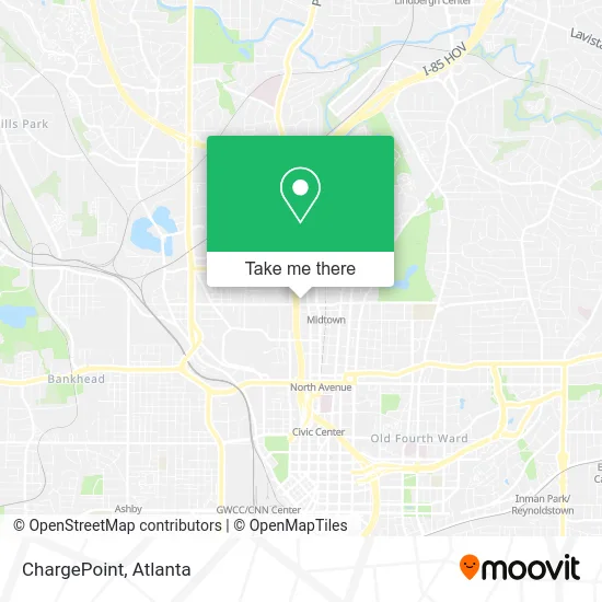 Mapa de ChargePoint