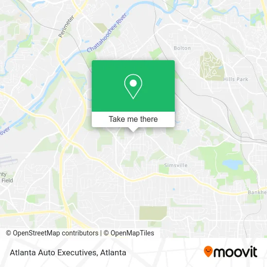 Atlanta Auto Executives map
