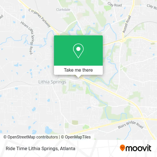 Ride Time Lithia Springs map