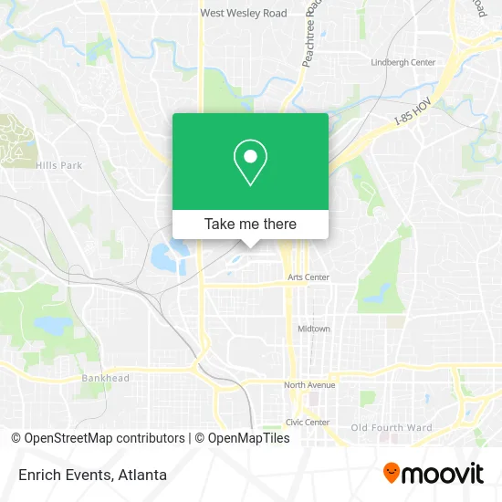 Mapa de Enrich Events
