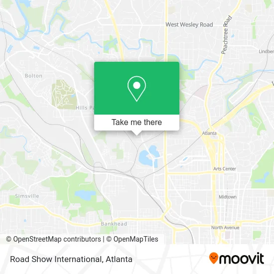 Road Show International map