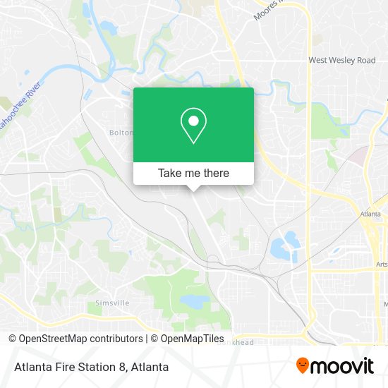 Mapa de Atlanta Fire Station 8