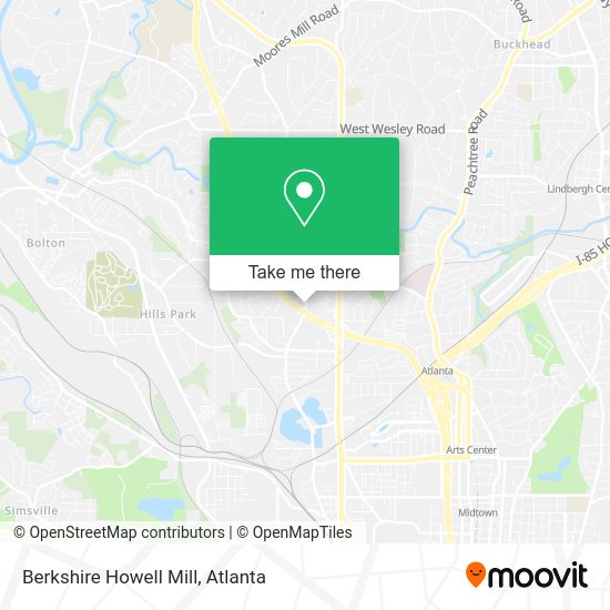 Berkshire Howell Mill map