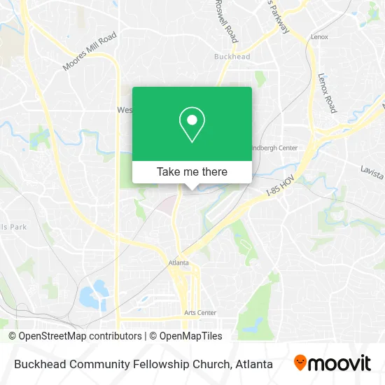 Buckhead Community Fellowship Church map