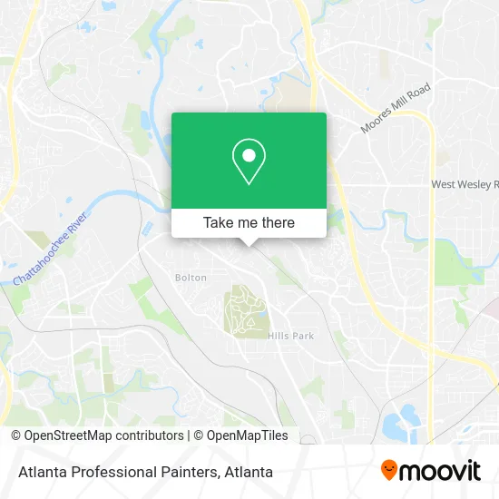 Atlanta Professional Painters map