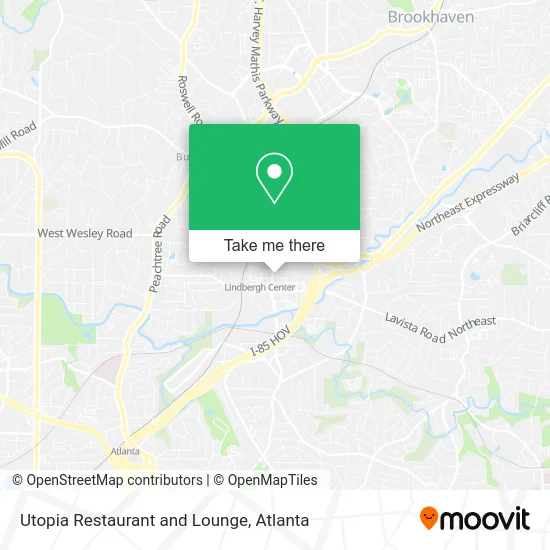 Mapa de Utopia Restaurant and Lounge