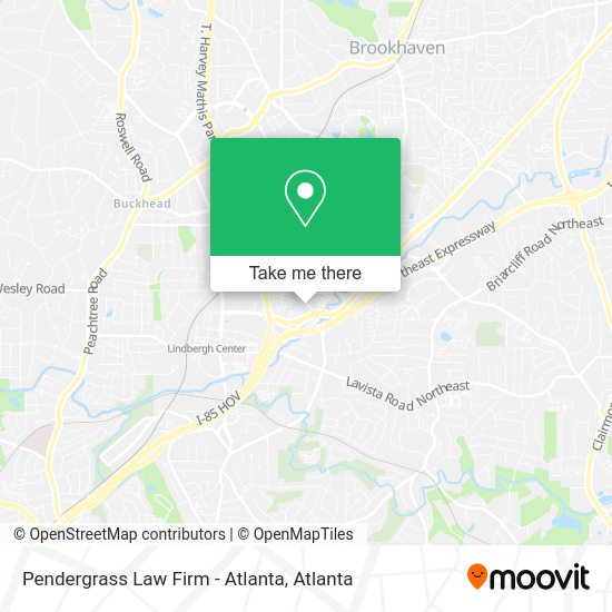 Mapa de Pendergrass Law Firm - Atlanta