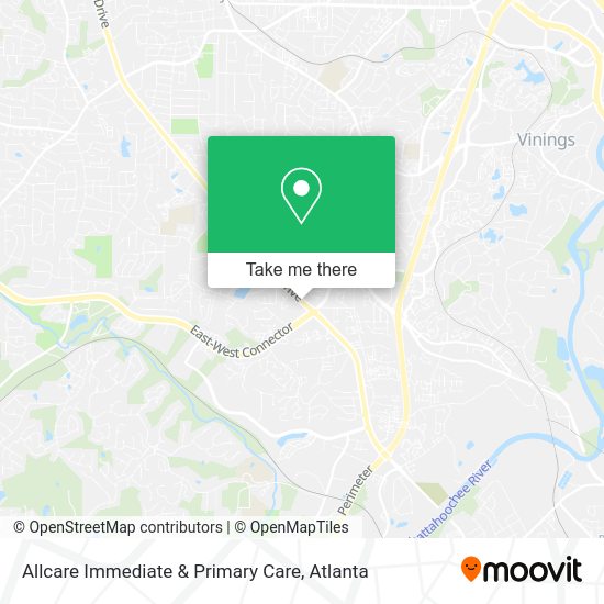 Allcare Immediate & Primary Care map