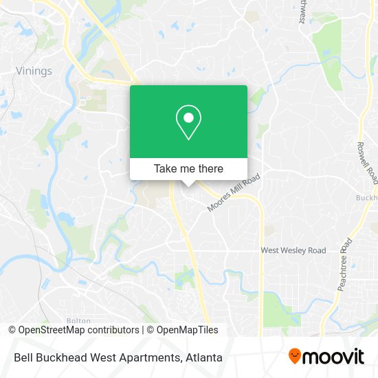 Mapa de Bell Buckhead West Apartments