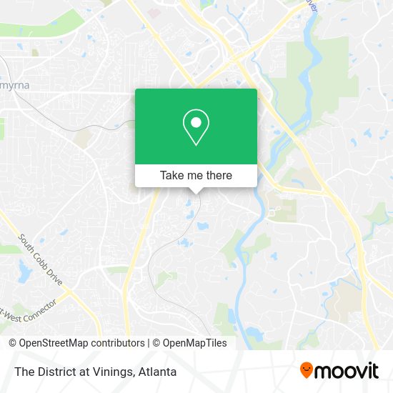 The District at Vinings map