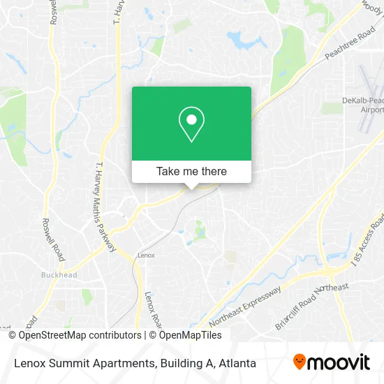 Mapa de Lenox Summit Apartments, Building A