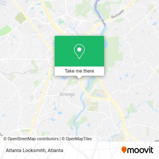 Mapa de Atlanta Locksmith